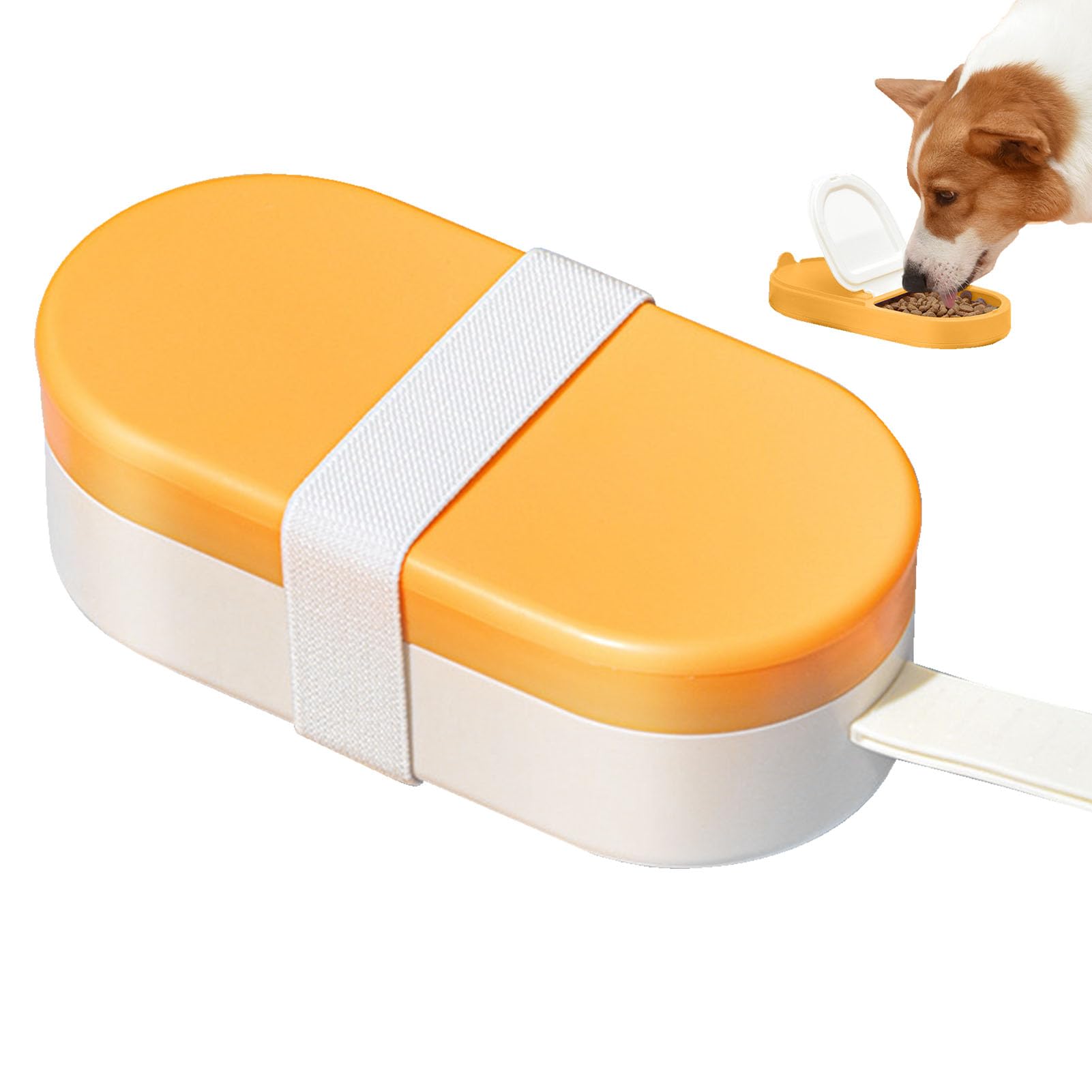 Borraccia per cani, bottiglia d'acqua pieghevole per cani, a prova di perdite, portatile, con mangiatoia per animali domestici, passeggiate all'aperto, escursioni, viaggi, plastica per uso alimentare
