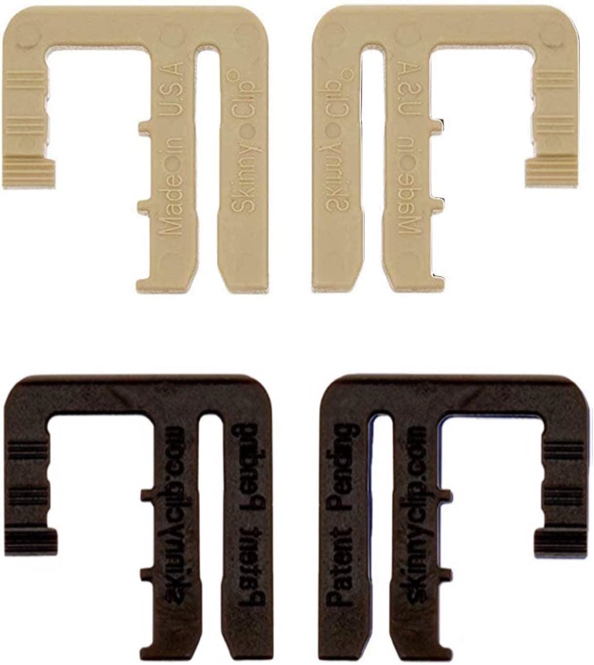 Skinny Clip Waistband Tightener - Replace Belts For Women &amp; Men - Hold Up Your Pants - Waist Cinch Clip - 4 Pack