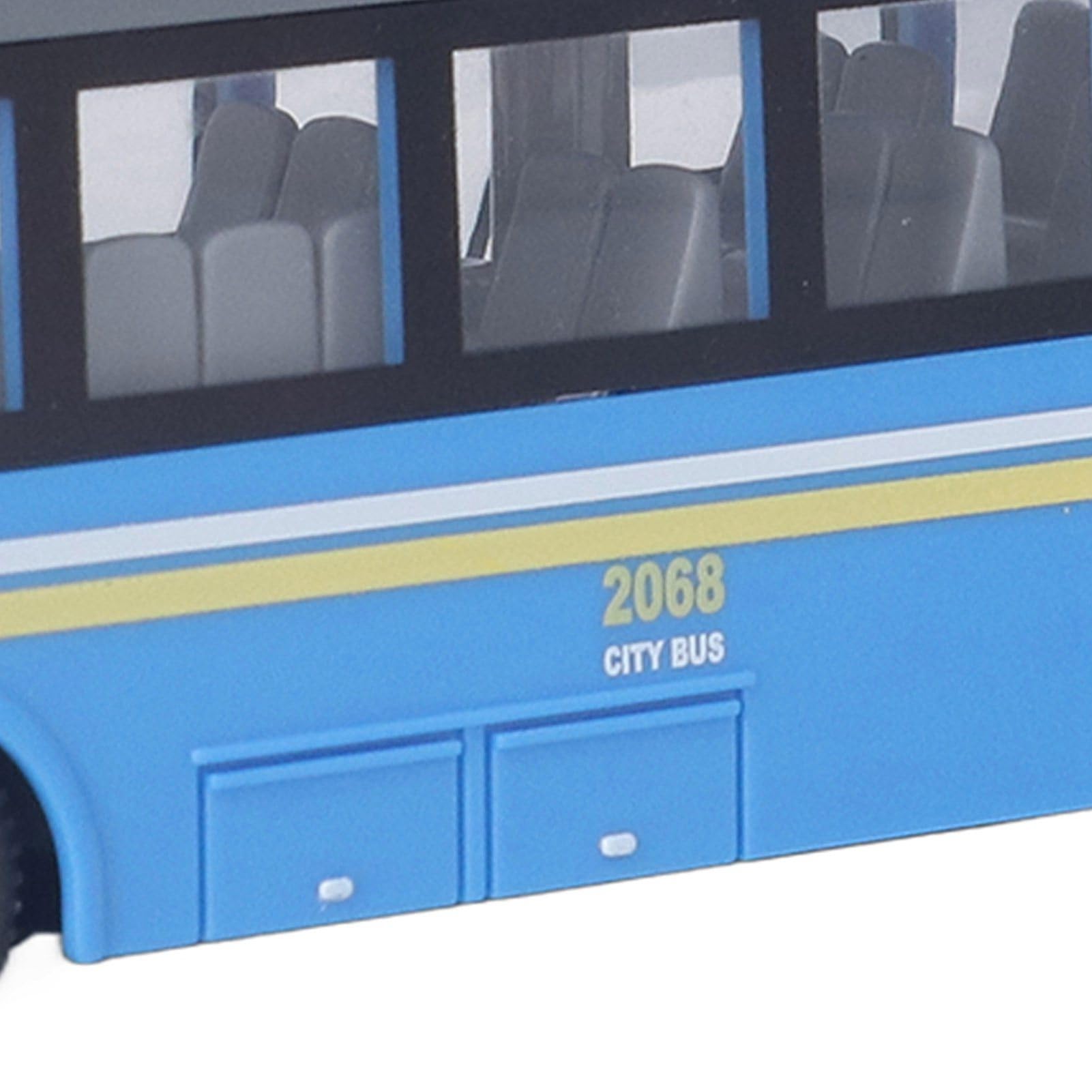 Doppeldecker-Bus-Spielzeug, Ferngesteuerter Schulbus mit Hoher Simulation, Alle Richtungen, Wiederaufladbar für Kinder (Blau)