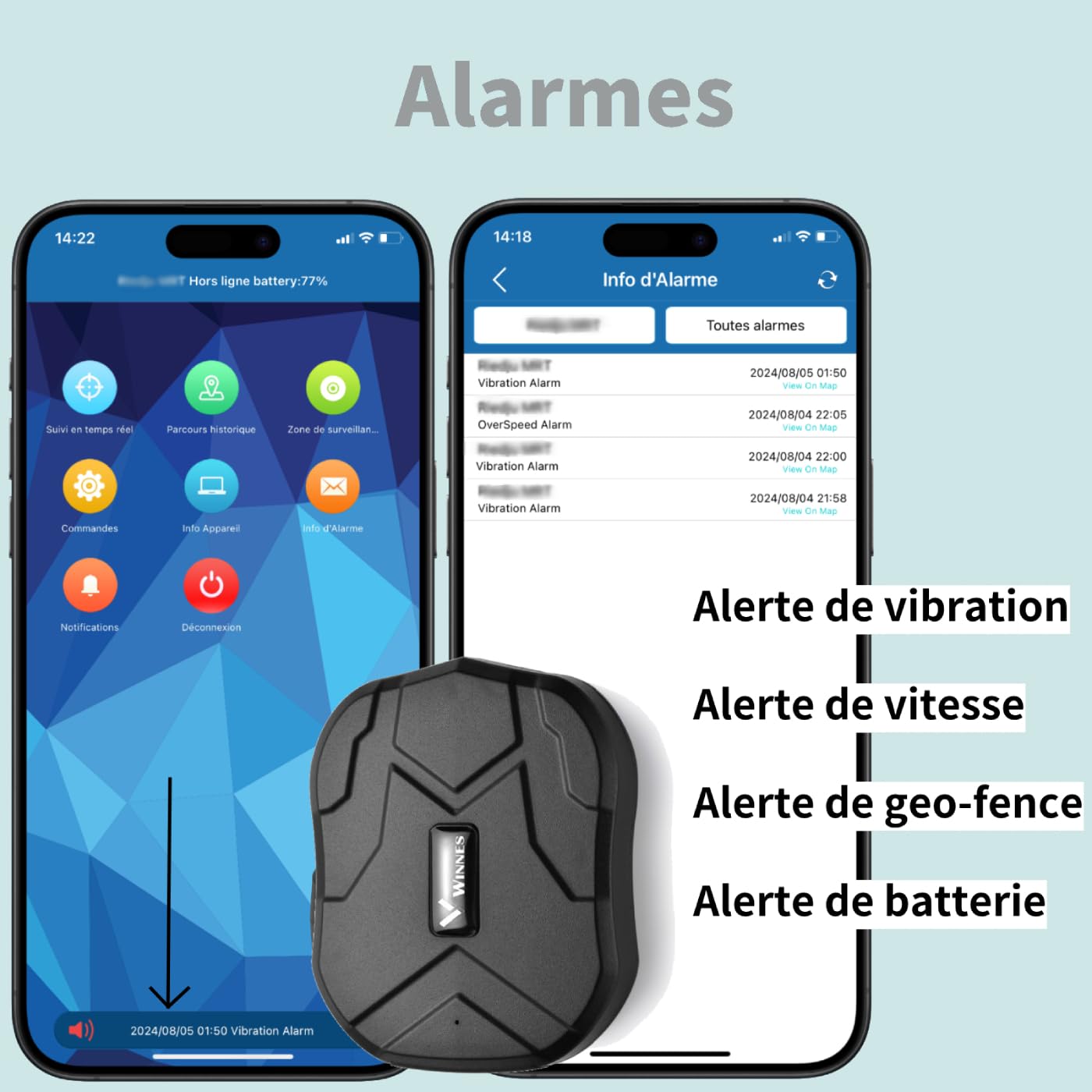 Traceur GPS Voiture TK905 Tracker Localisateurs d'Objets Magnétique Étanche avec Détection Vibration Antivol pour Voiture Moto Valise avec Batterie Rechargeable 5000mAh,Utiliser avec Carte SIM