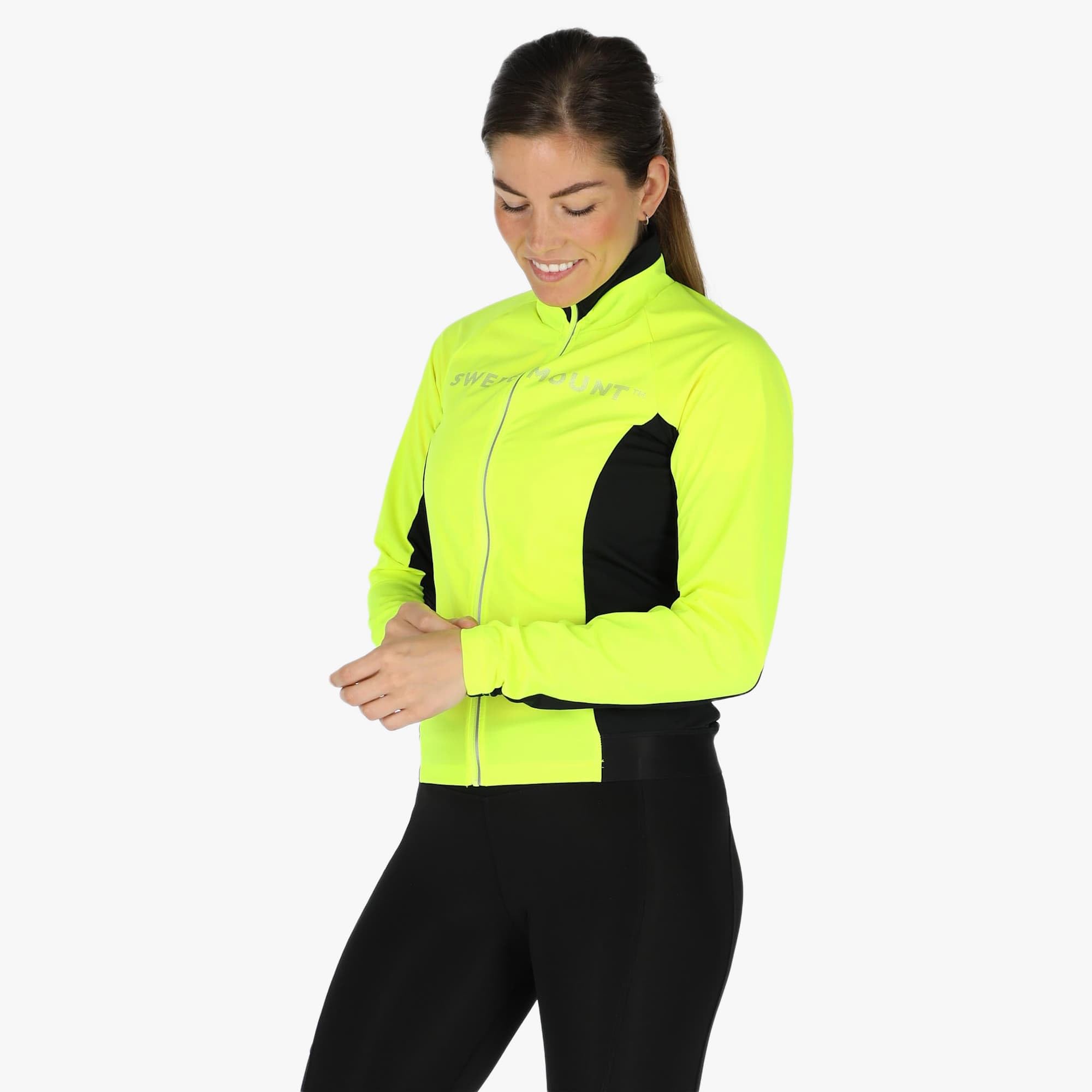 Swedemount Giro 3L Damen Radjacke Wasserdicht und Winddicht Technisch mit Rückentaschen für Rennradfahren