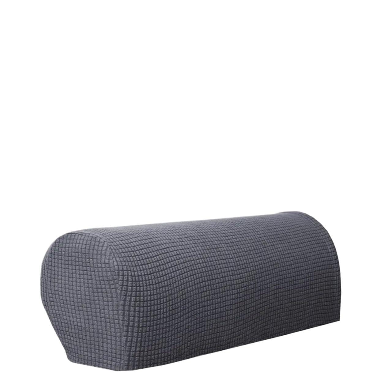 Zovloer Arm Chair Covers 3sets Fit Stretch Stretchy Couch Arm Protector Fleece Sofa Armrest Covers Chair For Recliner Armchairs Sofas Couch(Grey)