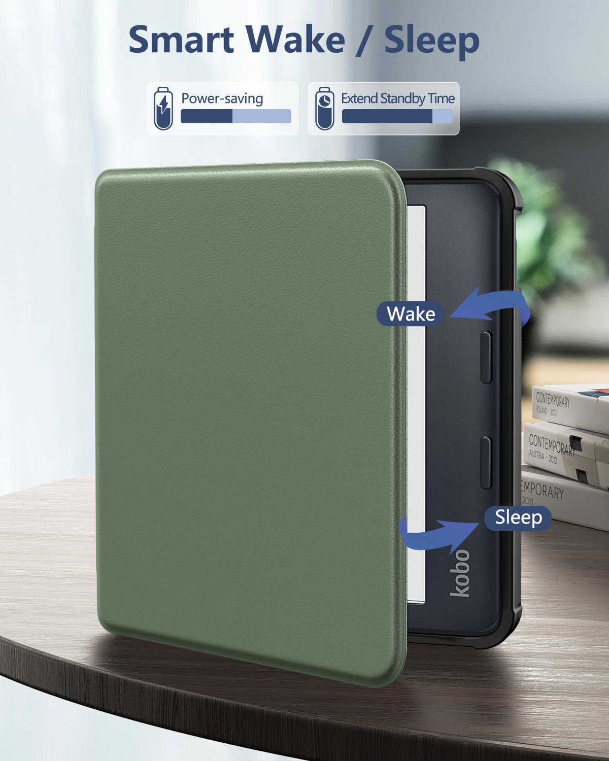 MoKo Custodia Per Kobo Libra Colour 7 Pollici 2024 (modello N428) – TPU Morbido, Ultra Sottile E Leggera, Auto Wake/sleep, Chiusura Magnetica, Cielo Stellato Blu, Tagli Precisi - 3