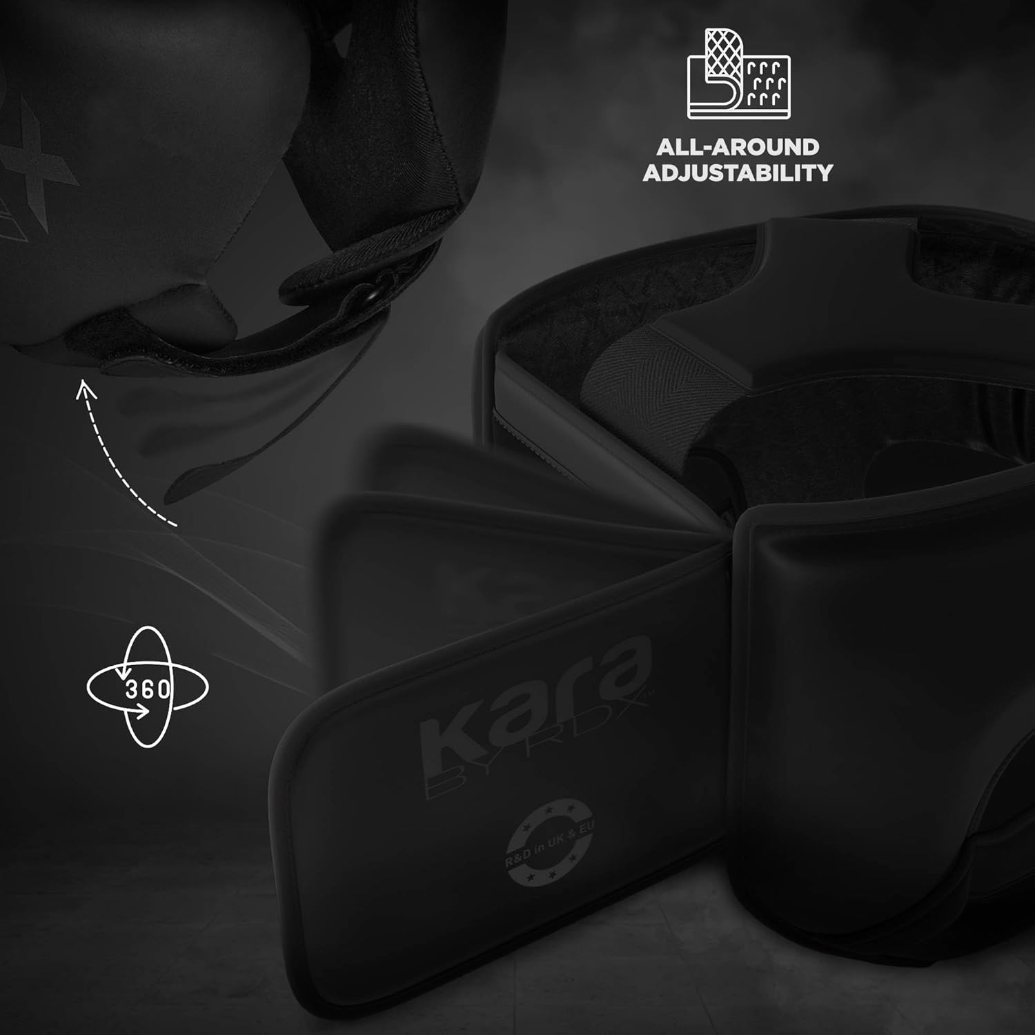 RDX Boxing Headgear, MMA Training, Adjustable Padded Kara,Muay Thai Headgear, Kickboxing, Sparring, Martial Arts, Karate, Taekwondo Helmet - Image 8