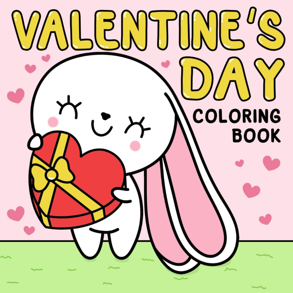 Valentine's Day Coloring Book: Discover Romantic Charm Coloring Pages with Sweet Heart and Adorable Illustrations for Teens & Adults to Soothe Anxiety