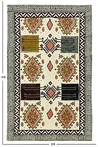 Tapis fait main en coton authentique pour une maison chaleureuse