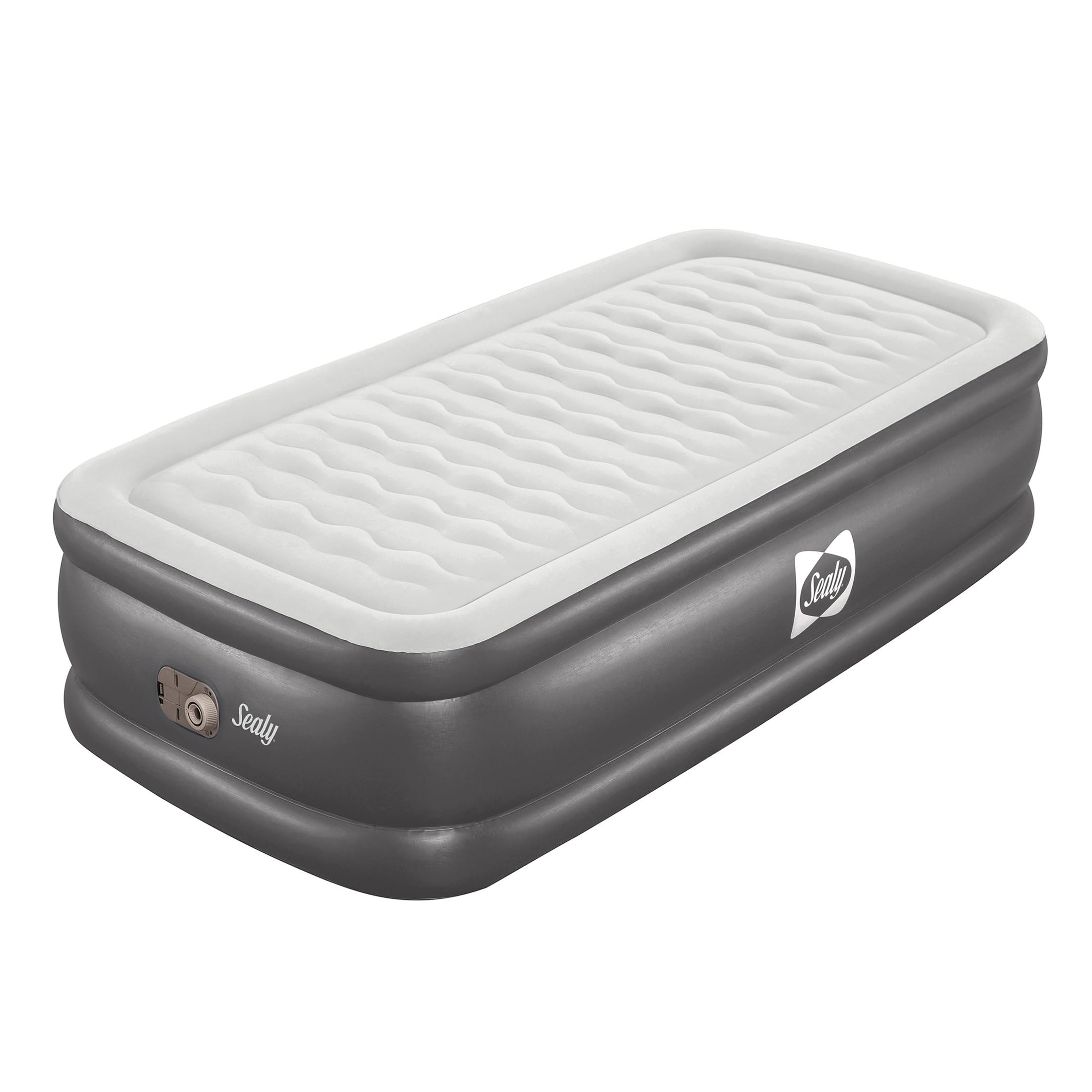 Sealy Tritech Twin Sized 20" Air Mattress Bed 2 Person w/Built-in AC Pump & Bag
