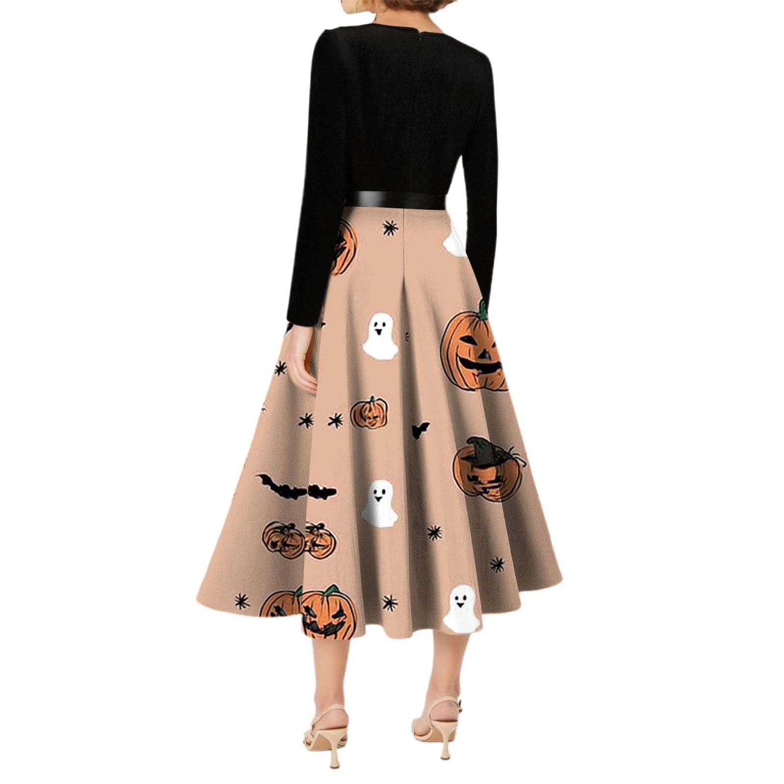 Vestido de Halloween para mujer, vestido vintage para mujer, vestido
