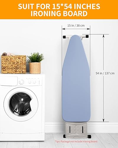 Miniatura 5 de Kolvoii Funda y almohadilla para tabla de planchar, reflectante del calor más rápido, 5 capas de cubierta de hierro con revestimiento plateado,