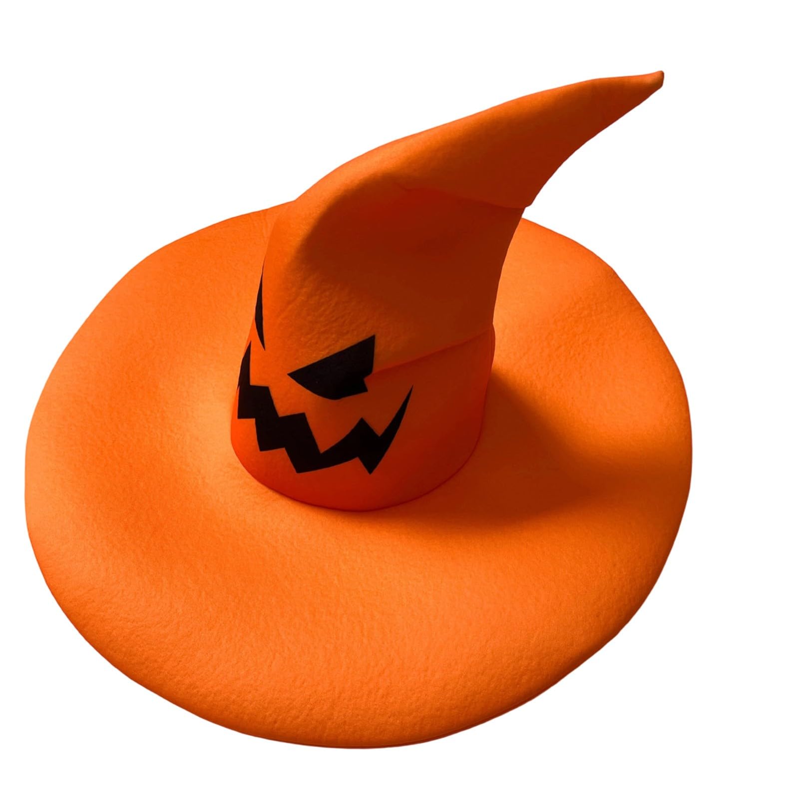 Generisch Cappello da zucca di Halloween per costumi cosplay, elegante copricapo per principesse, feste a tema, dimensioni adatte, accessorio festivo per eventi invernali