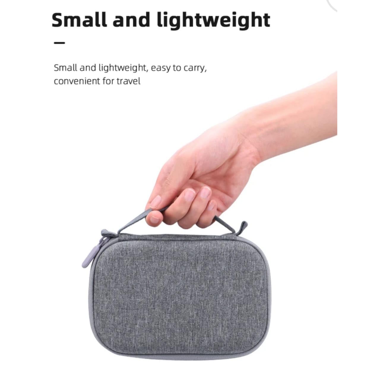 GetZget Fabric Sunnylife Carrying Case Bag for DJI Mini 3/Mini 3 Pro Drone - Portable Compact Storage Accessory for Air Travel, Grey 3