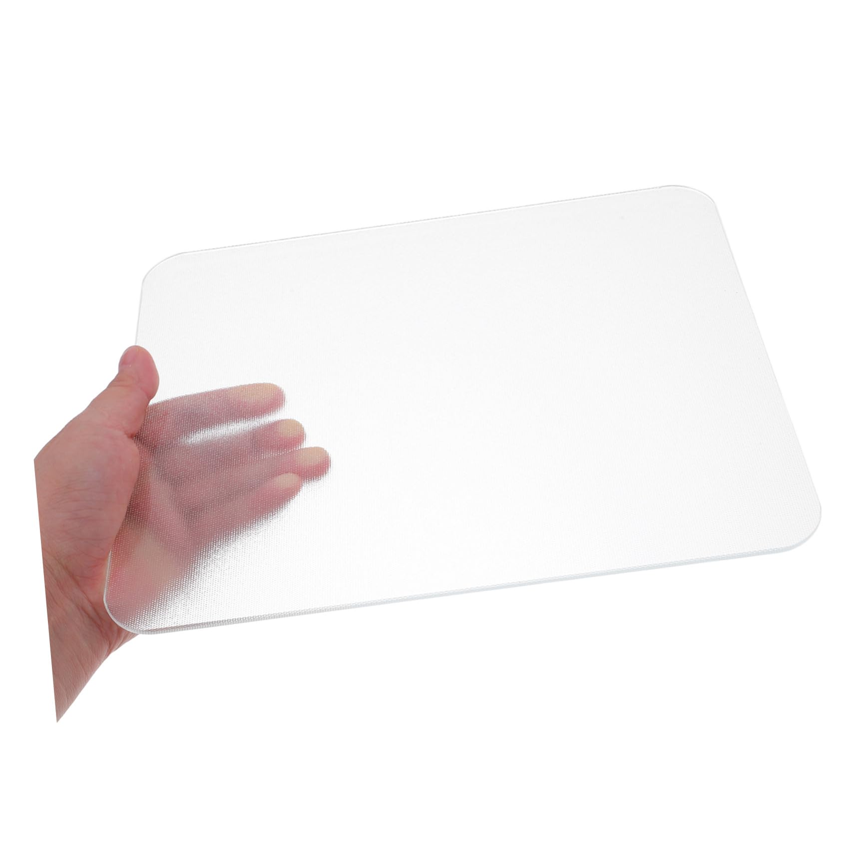 Sewroro Alfombrilla De Ratón De Cristal para Escritorio 250x200 Mm Antideslizante Transparente Juego y Oficina, Superficie Lisa y Duradera para Portátil y Ordenador, Pack 2 Unidades
