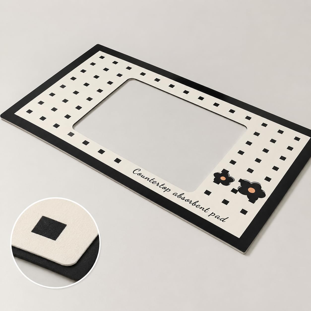 Tapis égouttoir Vaisselle Absorbant en diatomite pour séchage la Cuisine, pour la Cuisine - pour Salle Bain