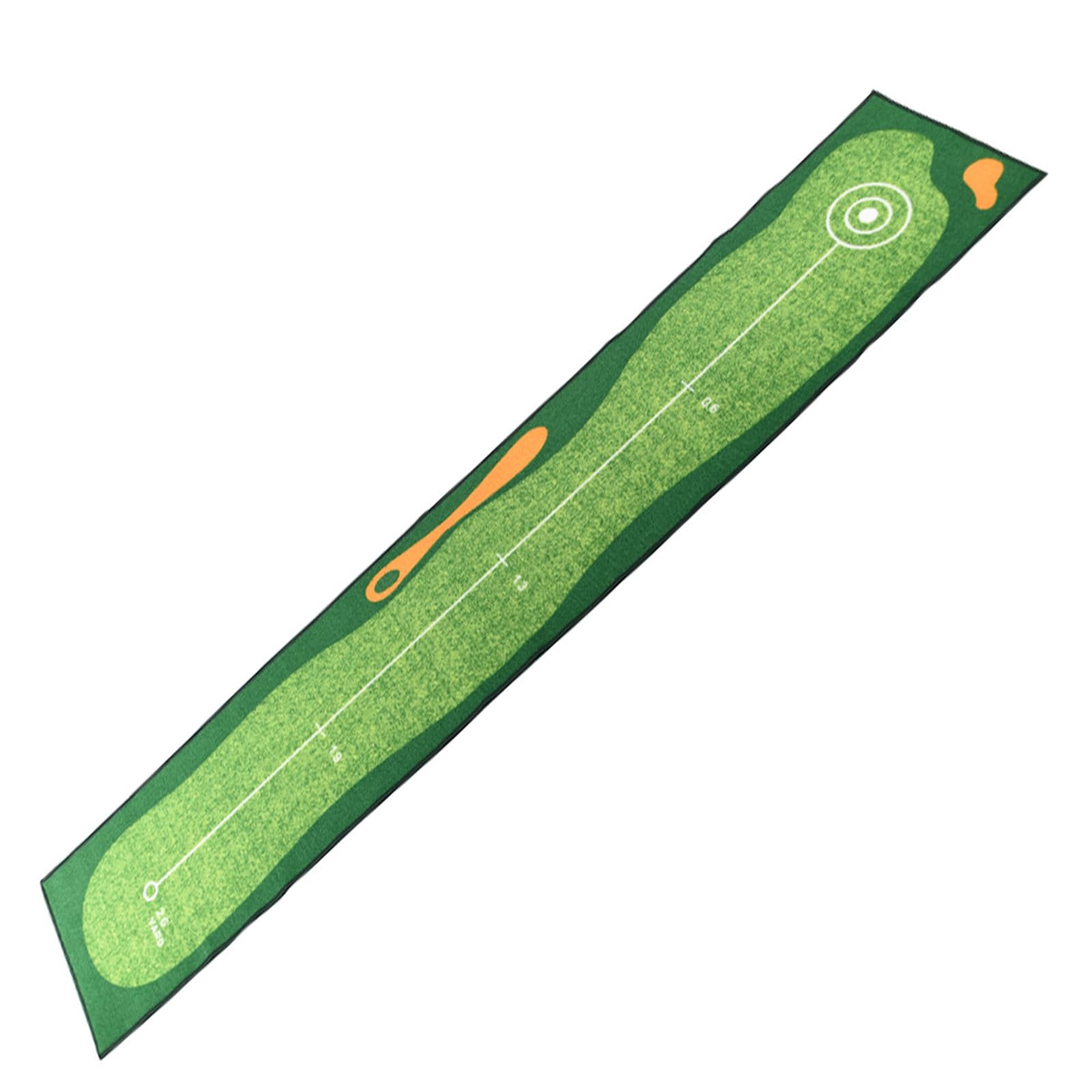 Tapis de putting de golf de 10 pieds avec aide à l'entraînement intérieur extérieur