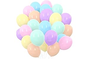 Pastel Party Balloons: 60 Macarons for Rainbow Celebrations