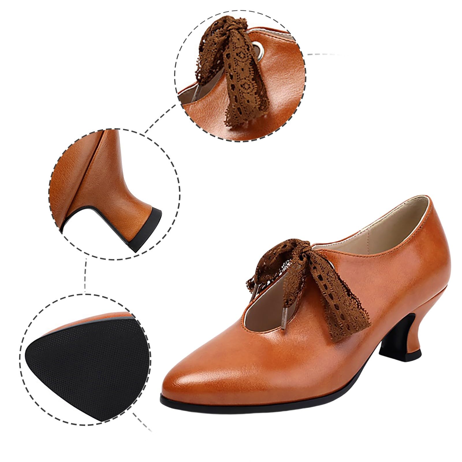 Generisch Damskie buty do noszenia na co dzień, wygodne wzornictwo na koturnie, idealne do noszenia w sukienkach, dżinsach, idealna wysokość obcasa 6 cm