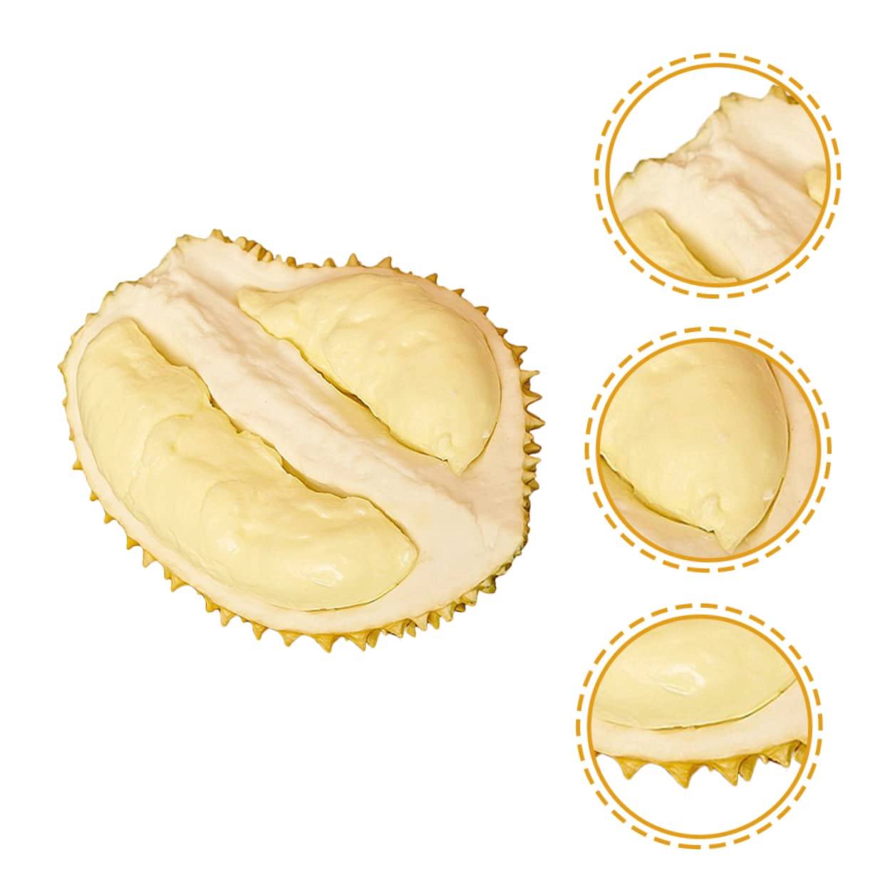 Frutto Artificiale Durian Decorativo in Plastico Leggero per Casa