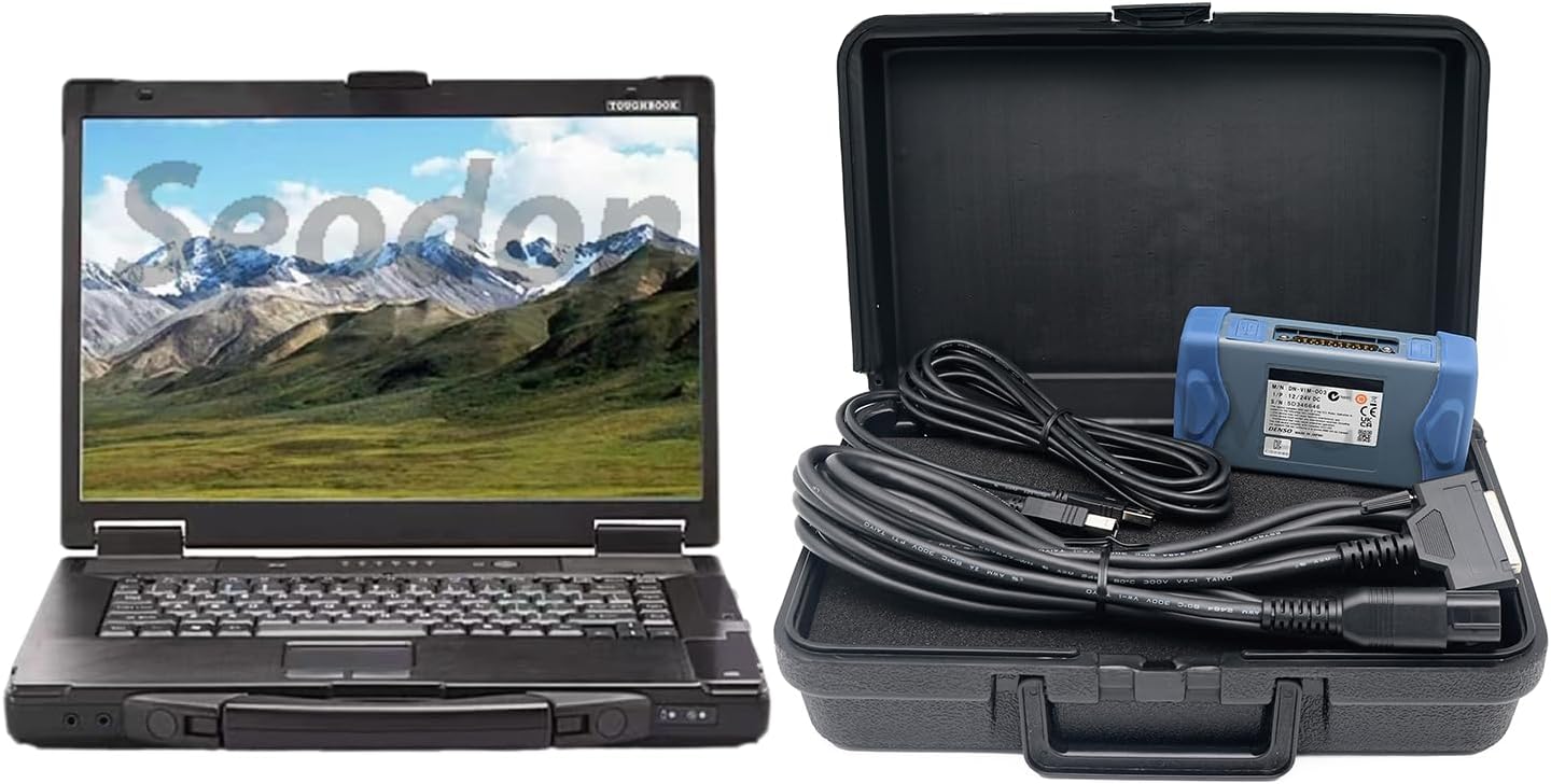 Diagnostic Kit for D-so Interface Heavy Duty Engine Diagnostic Tester for DST-i Kubota Takeuchi Hino Software and 4 PIN Diagnostic Cable (for Kubota with Laptop)