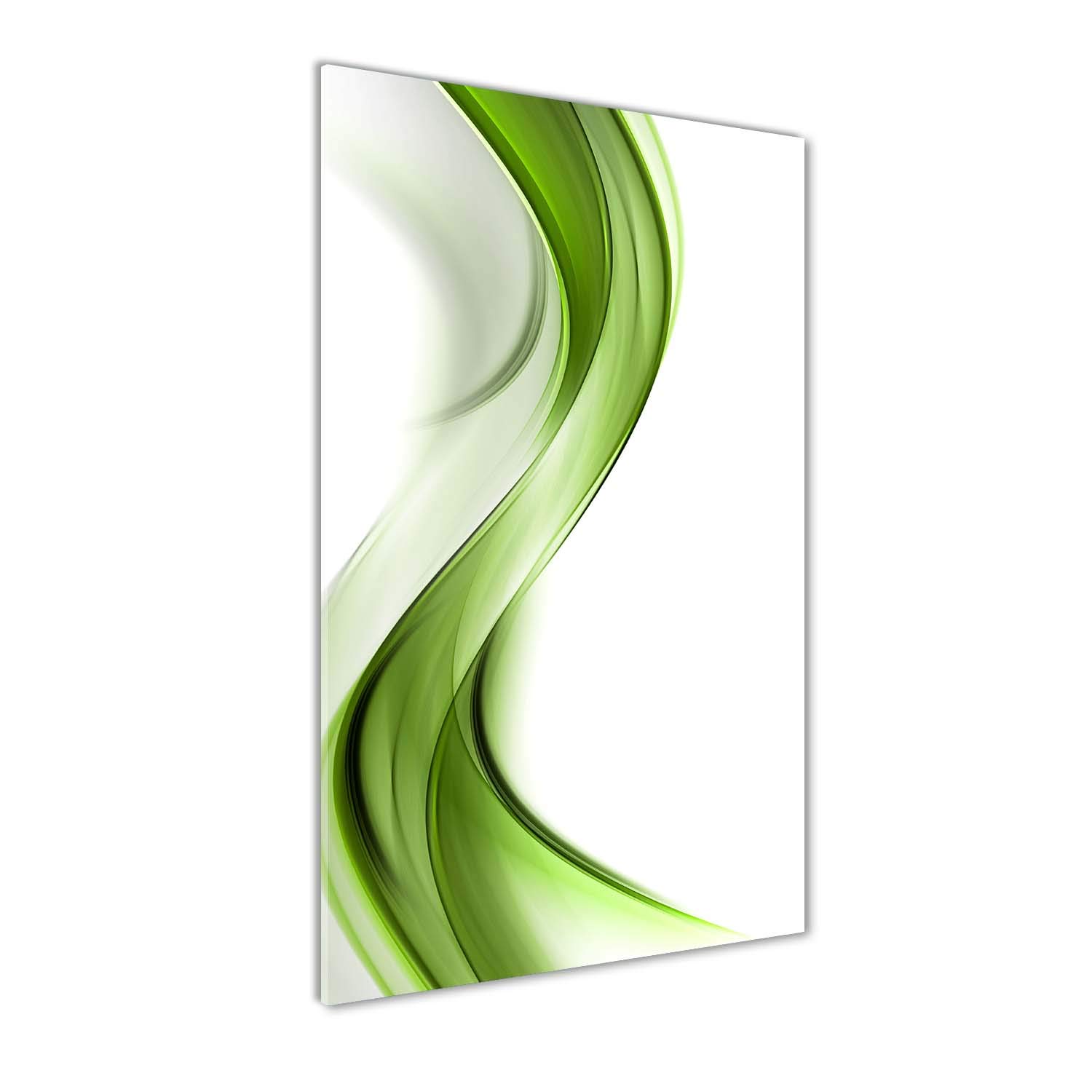 Peinture sur verre trempé 70x140 cm Vague Abstraite pour décoration murale moderne