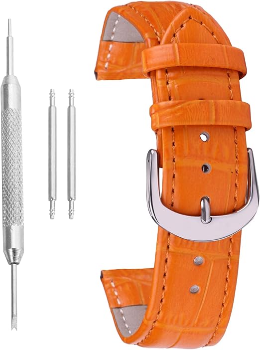 Watch Band 20mm Leather Watch Strap 20mm Leather Colored Watch Bands