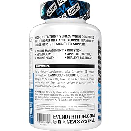 Evlution Nutrition Leanmode + Probiotic, Advanced Probiotic Capsule Supplement, 15 Billion CFUs per Serving, Digestive Support & Gut Health (40 Servings)