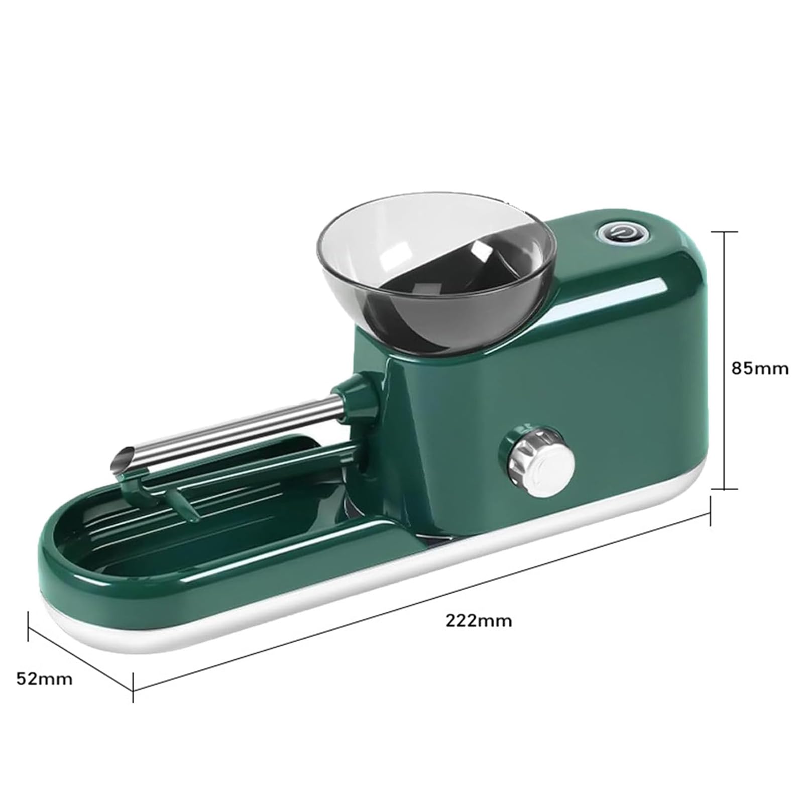 Macchina per rollare Sigarette, Macchina a rulli prefabbricata, Macchina a Automatica con Tubo di Fumo da 6,5/8 mm, Nera(Green)