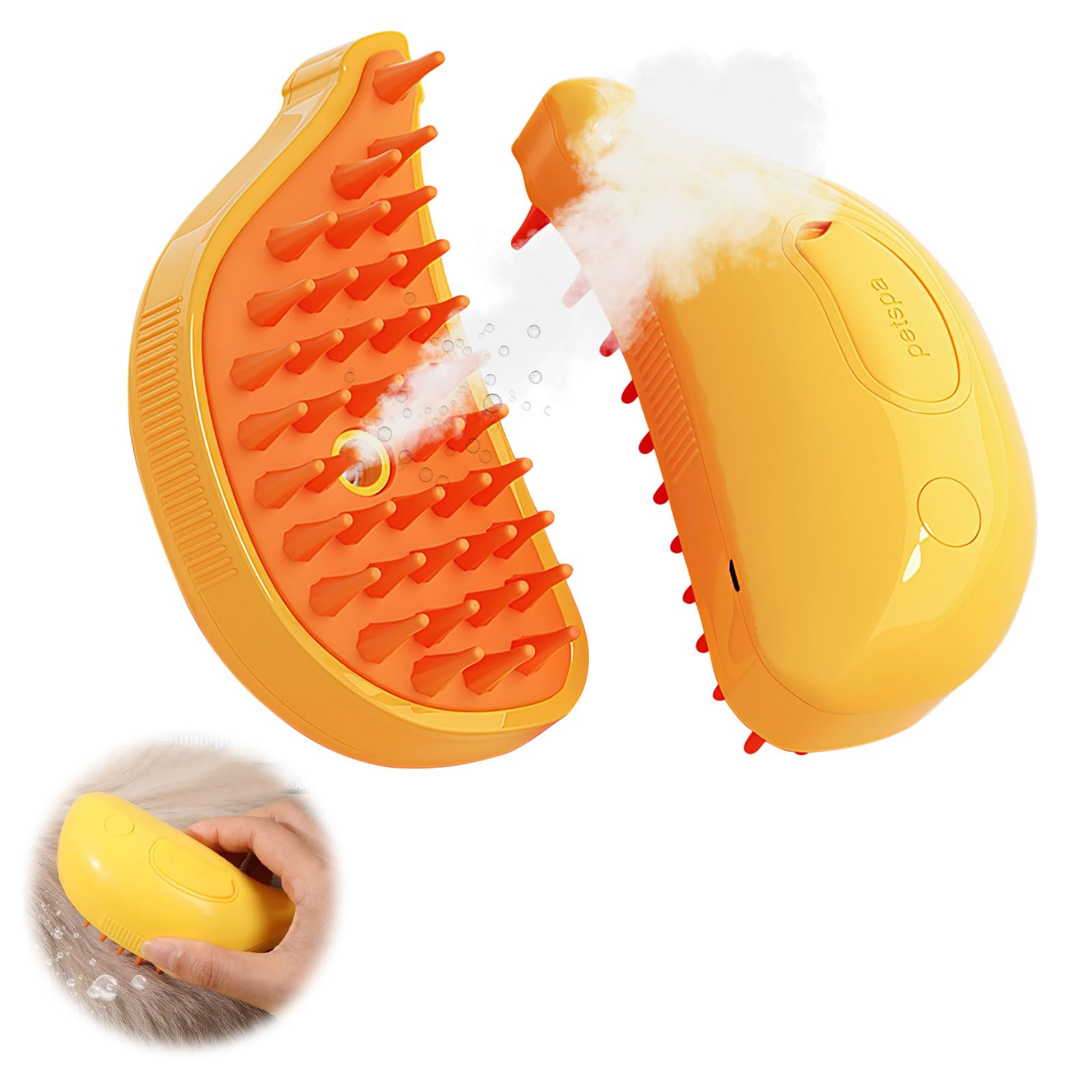 Cepillo para gatos con vapor Steamy Pet Brush Dog Cat Cat Gato Gato Cepillo de vapor con agua Cepillo de vapor para gatos Perro Masajeador Peine para gatos Peine para gatos Peine para gatos Peine para