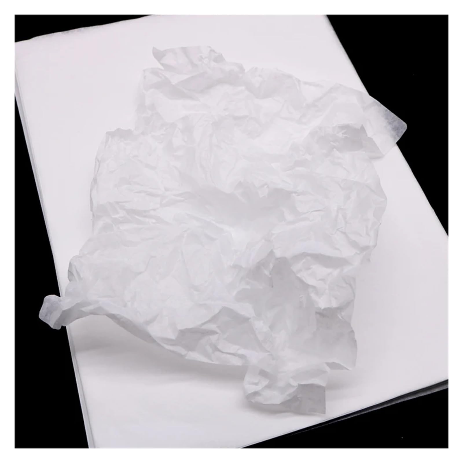 Geschenkpapier Bögen Durchscheinendes Seidenpapier, 100 Blatt A4/A5 | Obstverpackung, florales Verpackungsmaterial(100pc A5 G-Black)