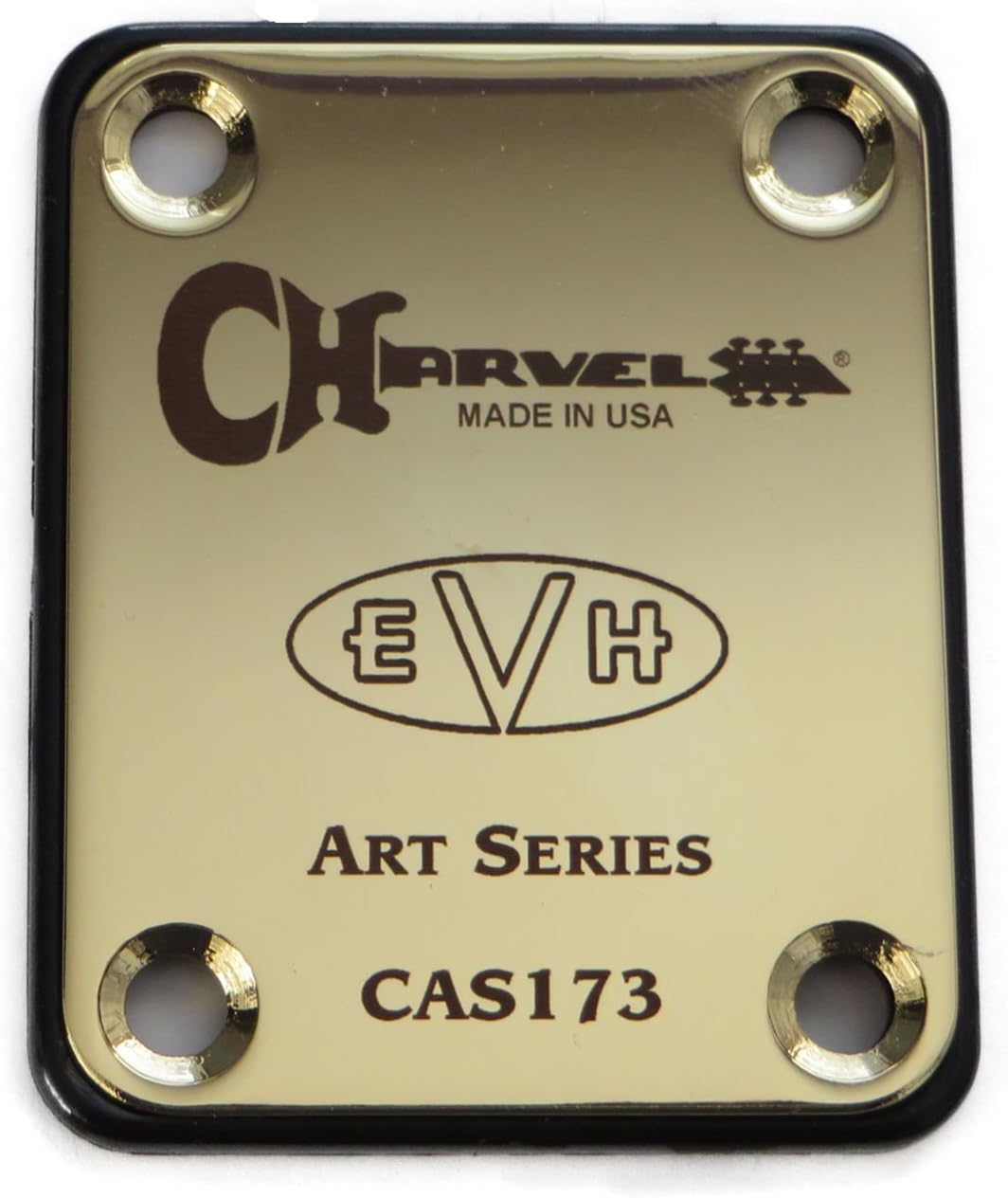 Charvel EVH Art Series Tribute Guitar Neck Plate - Gold Custom Engraved