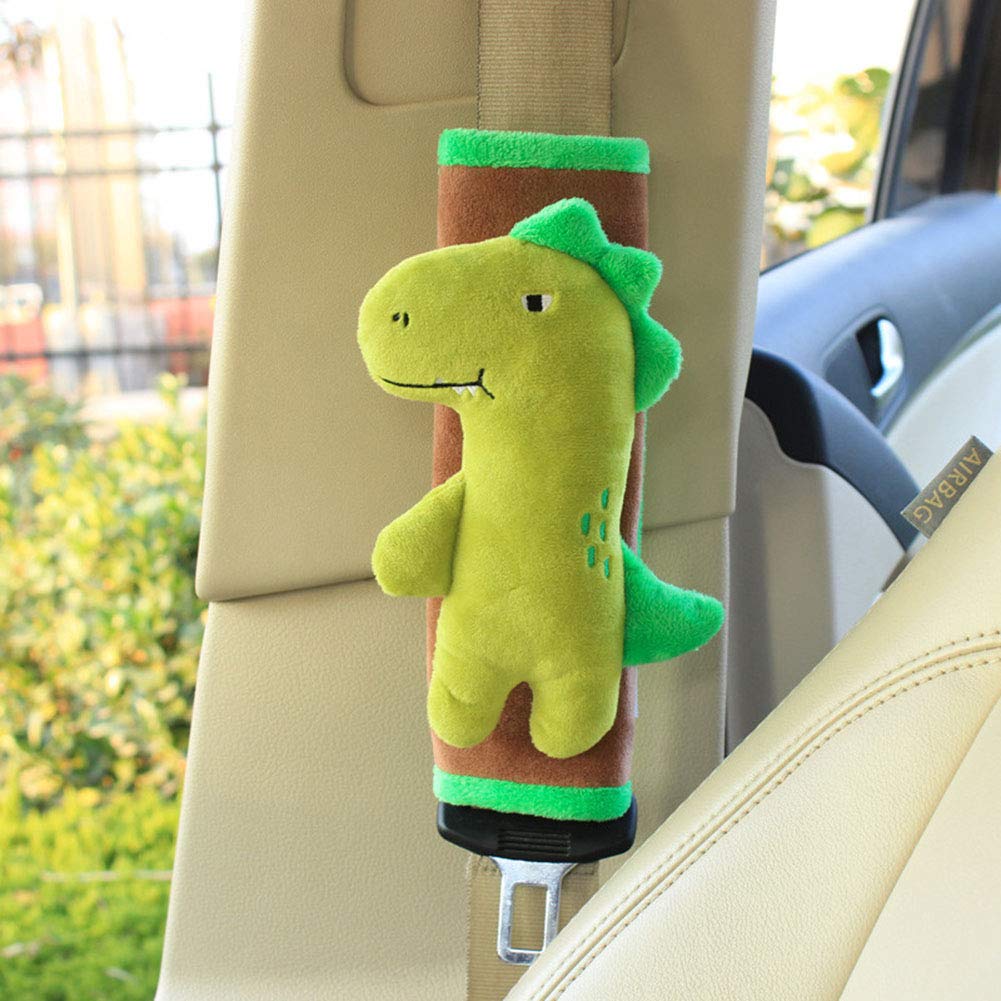 Car Cartoon Seat Belt Cover Universal Cute Seat Belt Warm Pad Protection Seat Interior Shoulder Flannel Cushion