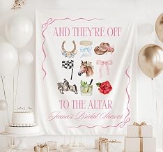 JsonShp Kentucky Bach Party Sign And They're Off To The Altar Bachelorette Party Favors Derby Bridal Shower Decorations For Indoor Outdoor Wall Hanging Tapestry Poster