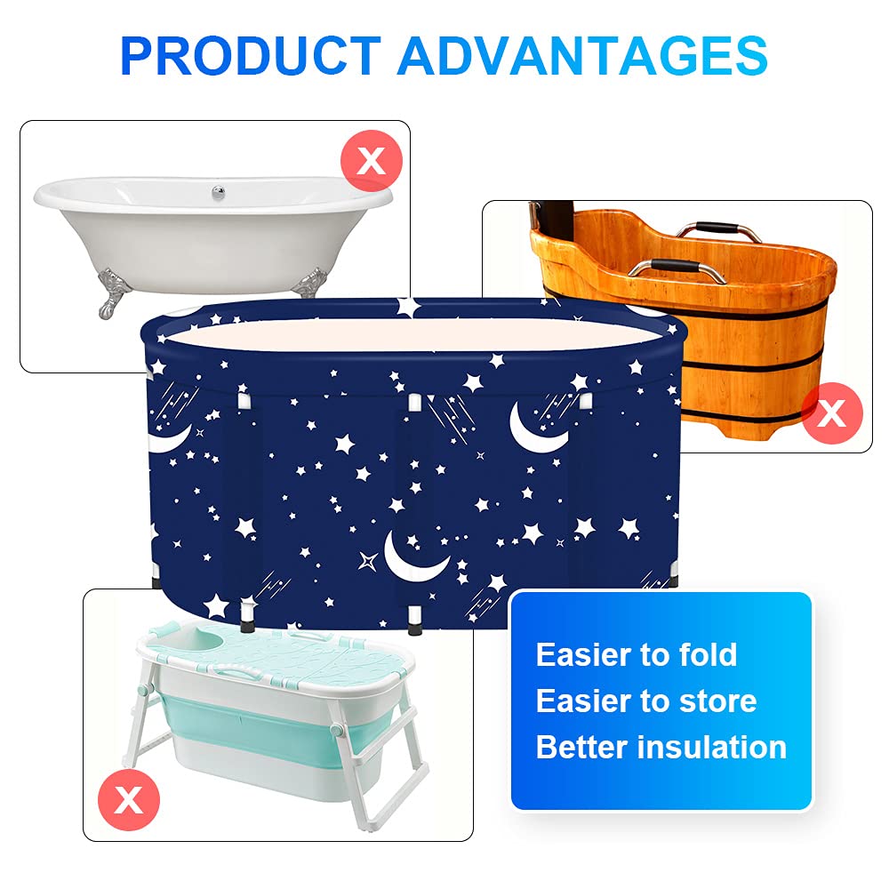 Buy Portable Bathtub For Adults Folding Soaking Bath Tub Thickening To