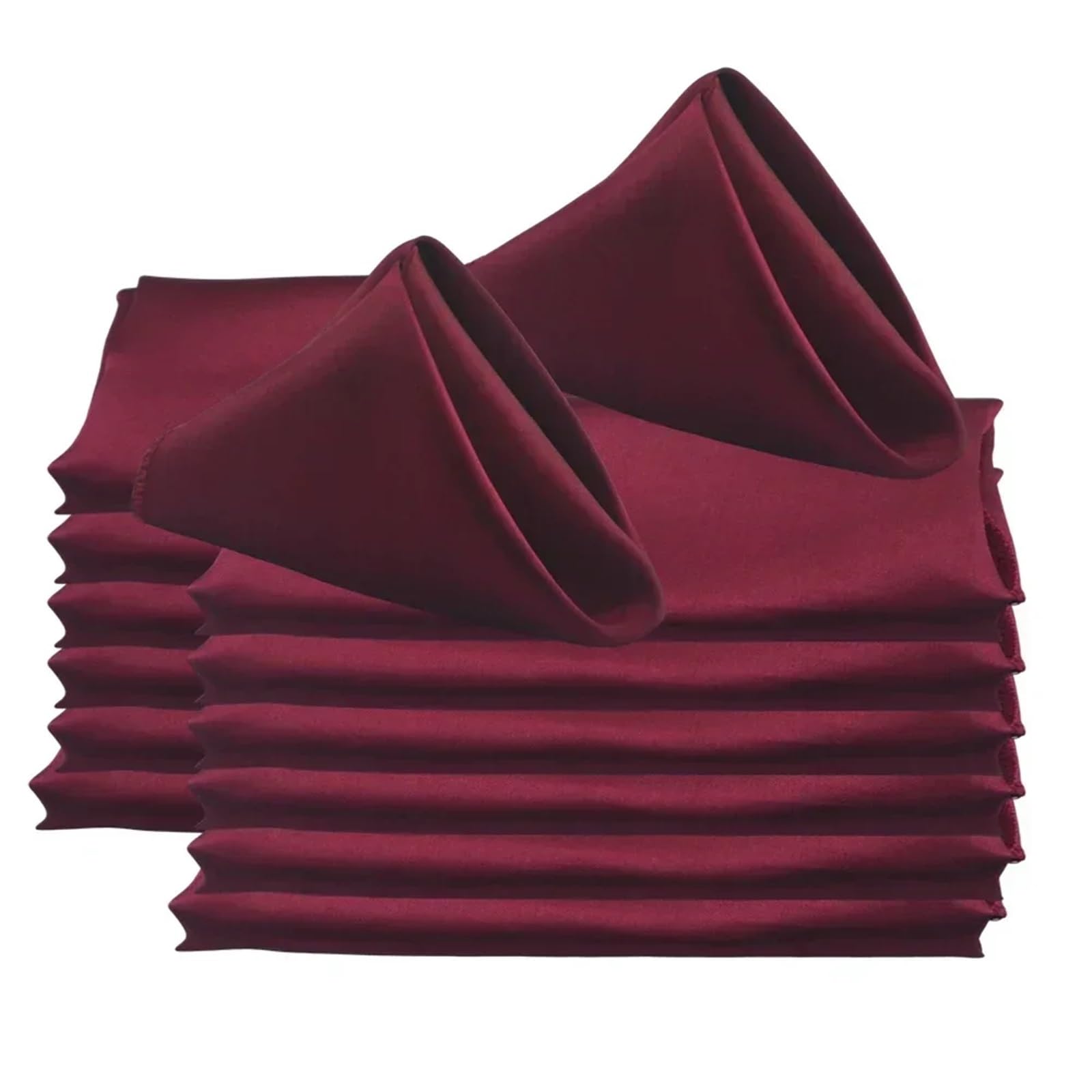 Table Napkins 60pcs 48x48cm 19inch Square Satin Napkins For Wedding Party Decors Soft Cloth Dinner Napkin Restaurant(Color5)