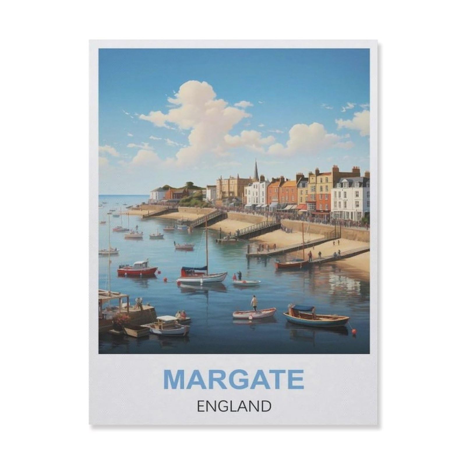 Vintage Art Metal Signs Funny Sign，Margate England(30x40cm）