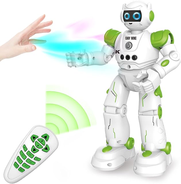 URBZUE Robot Toy, Remote Control Robot for Kids, Gesture Sensing, Dance, Music, Auto Demo, USB Charging - Smart Programmable, Infrared Controller Robots, Robotic Toys for 3+ Boys and Girls