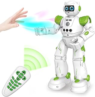 URBZUE Robot Toy, Remote Control Robot for Kids, Gesture Sensing, Dance, Music, Auto Demo, USB Charging, Smart Programmable, Infrared Controller Robot Toys for Boys and Girls