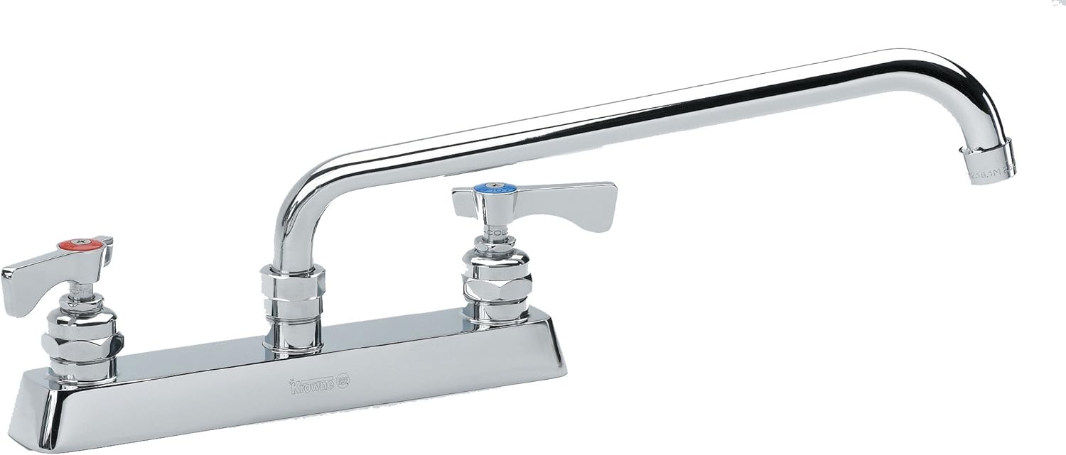 Krowne Royal Series 8" Center Deck Mount Faucet, 16" Spout, 15-516L