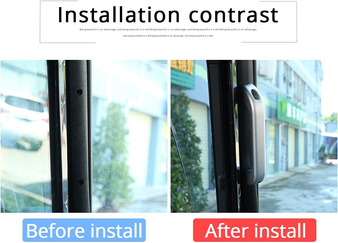 Aluminum Alloy Car Interior Door Grab Handle Frame Trim For Land Rover Defender 110 90 Car Accessories (Silver)