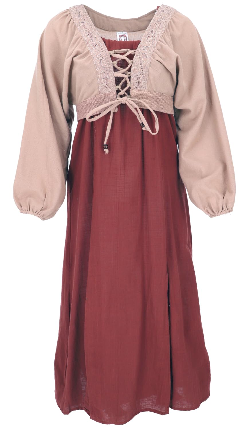 Natürliches Boho Sommerkleid, alternatives Baumwollkleid