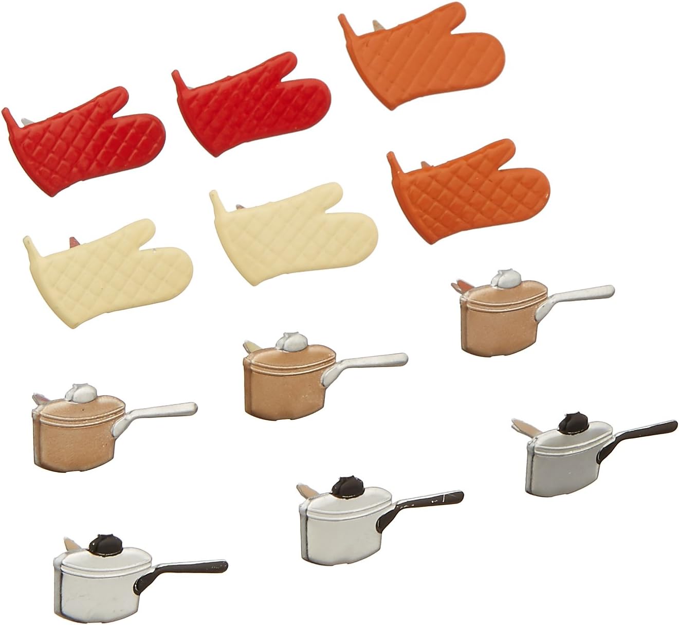 Eyelet Outlet Notions - in Network Shape Brads-Cooking, 12-Pack
