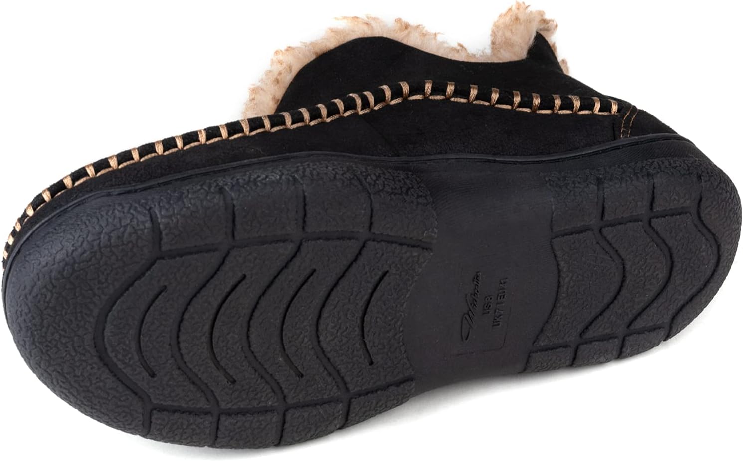 Wishcotton Men's Moccasin Bootie Slippers With Cozy Memory Foam, Winter Warm Fuzzy Indoor Outdoor House Shoes - Image 5