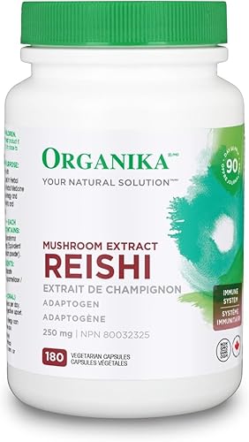 Organika Hongo Reishi 250 mg, 180 cápsulas (1)