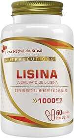 Lisina 1000mg 60 Capsulas Flora Nativa do Brasil - Sem sabor