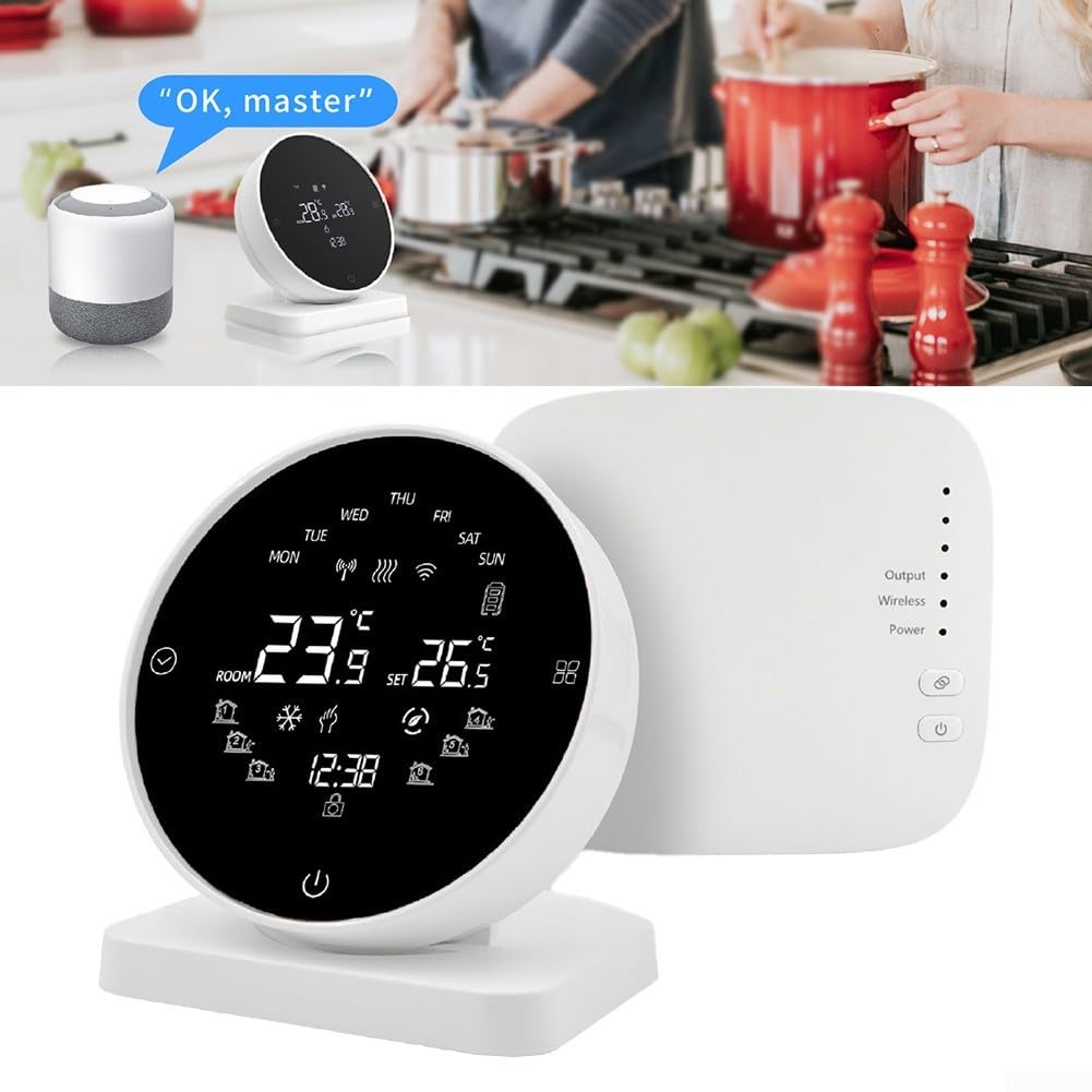 Tuya Thermostat mural pour chaudière intelligente avec écran LCD (pas de