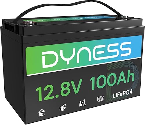 Miniatura 10 de Batería LiFePO4 de 24 V 100 Ah, batería de litio de 25.6 V con potencia de 2560 Wh, BMS integrado de 100 A con protección a baja temperatura,