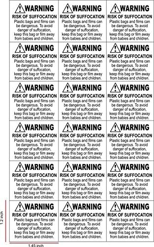 IMPRINT's Suffocation Warning Sticker Pack of 200