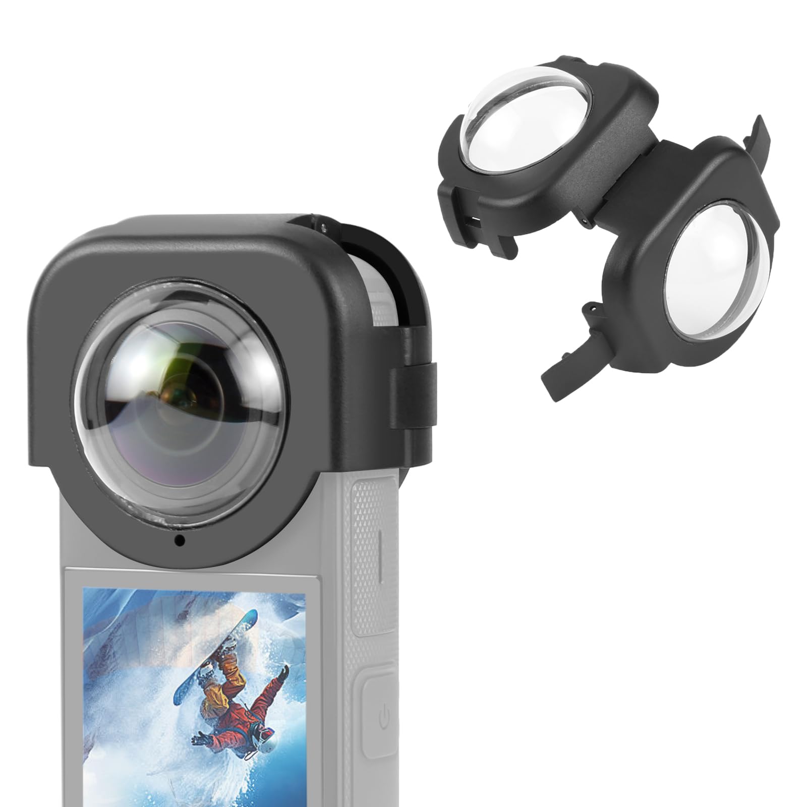 PULUZ Protective Lens Cover for Insta360 X4,Optical Glass Material Camera Lens Guard for Insta360 X4 Lens Protective Cover Anti Fog Anti-Drop Waterproof Action Camera Accessories?