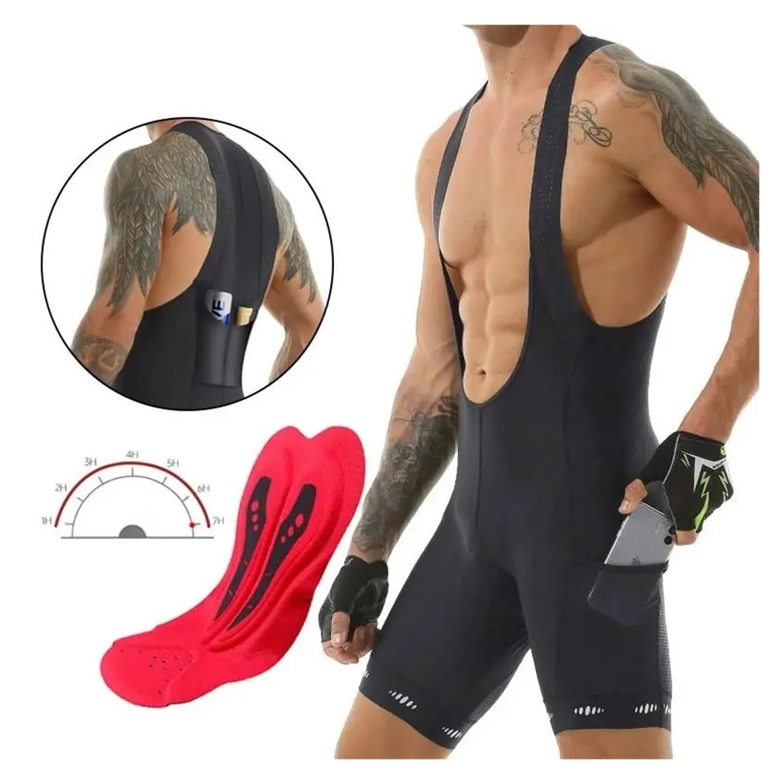 Pantaloncini Da Ciclismo Pantaloncini da ciclismo con imbottitura in gel 5D MTB traspiranti ad asciugatura rapida Dropshipping Pantaloncini da bici da strada e mountain bike Adatto per lunghe pedalate