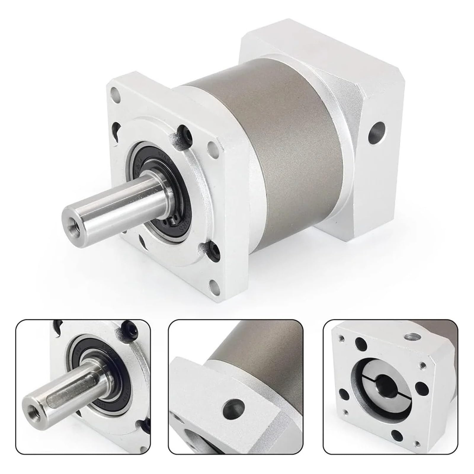 Motor Paso a Paso Nema23, Caja de Engranajes planetarios, 7-min de Juego, Reductor de Engranajes 5:1, Eje de 8 mm, 3000 RPM, IP65, componente de máquina CNC