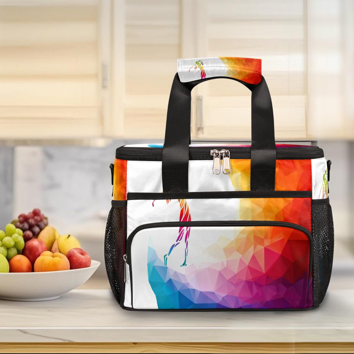 Mexpekil Borsa termica riutilizzabile a prova di perdite, per golf, sport, picnic, golf, sport, borsa termica per donne, uomini, lavoro, campeggio, spiaggia, ufficio, 24 lattine, 15 l
